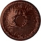 Ekena Millwork Tristan Ceiling Medallion (Fits Canopies up to 5 1/2"), Hand-Painted Antique Copper, 26"OD x 3"P CM26TNACS - alternate 1
